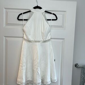 Lulus White Lace Skater Dress